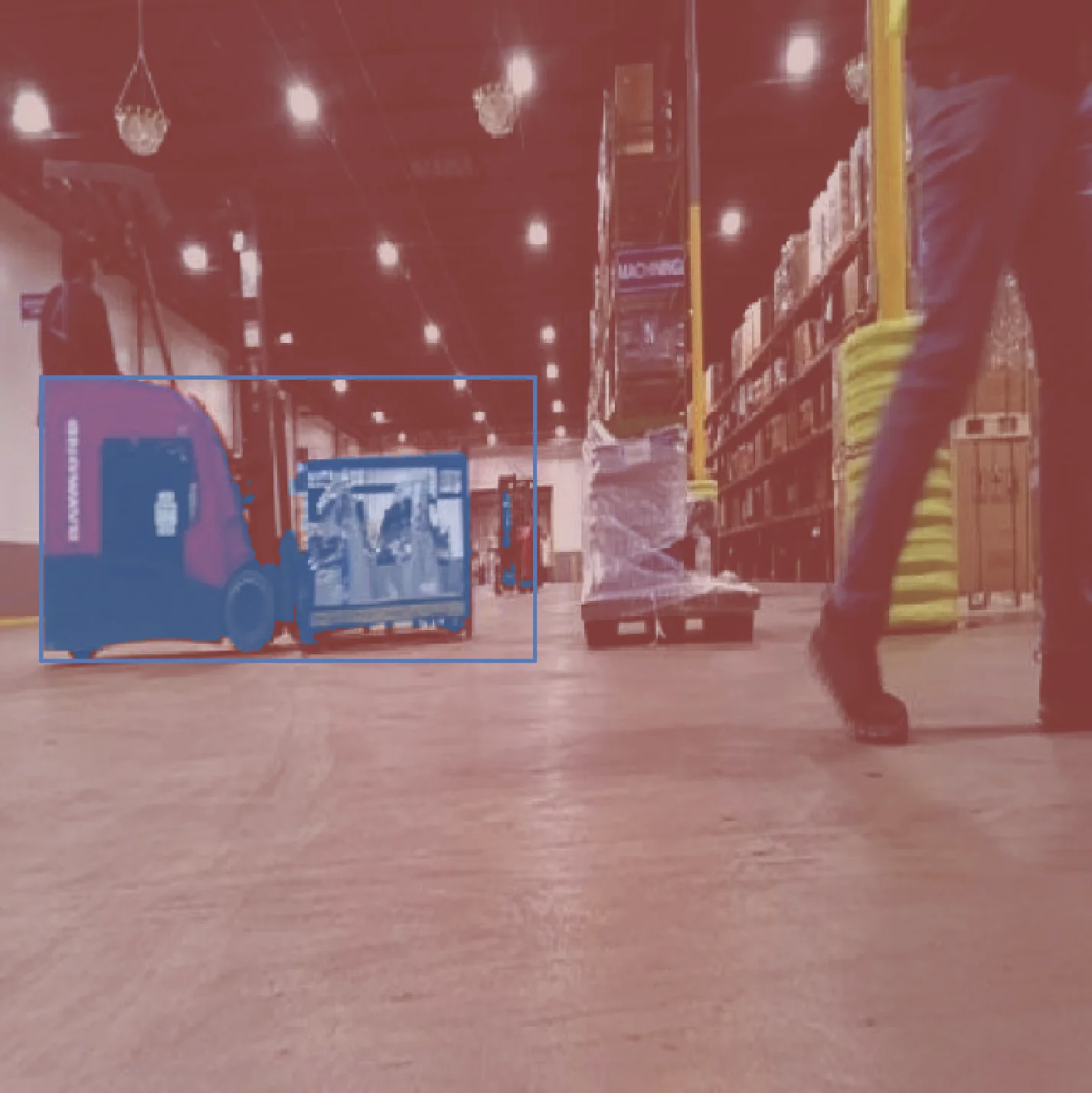 Forklift Segmentation Output