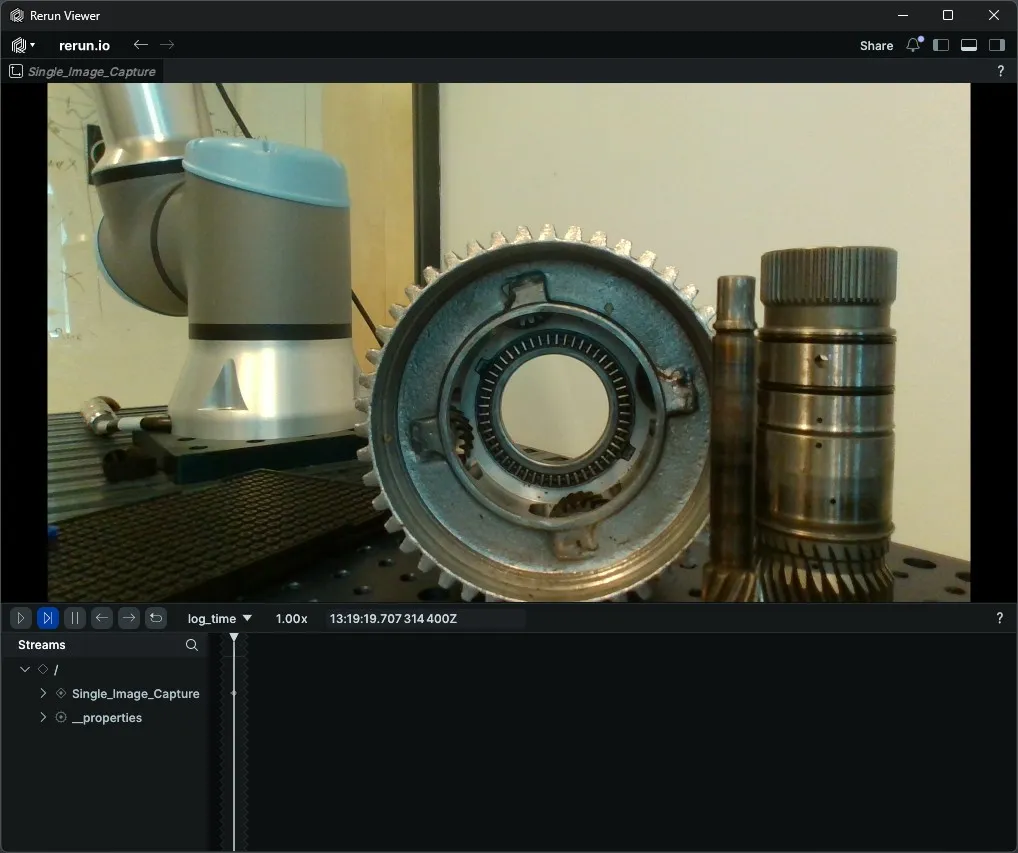 RealSense single RGB image capture output