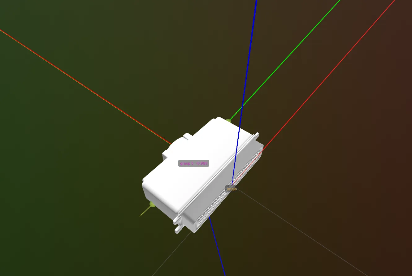 Generated antipodal grasp poses and contact pairs